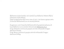 Tablet Screenshot of bellissimo.it