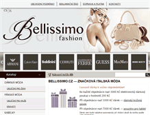 Tablet Screenshot of bellissimo.cz